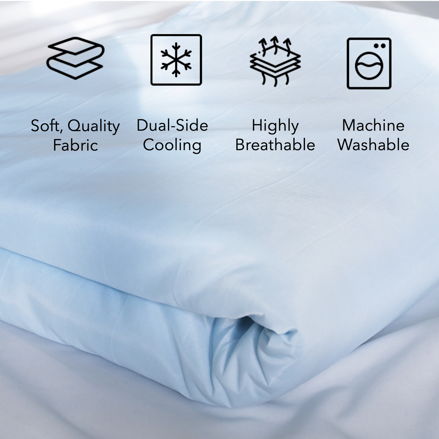 Cooling comforter, cooling blanket for hot sleeper